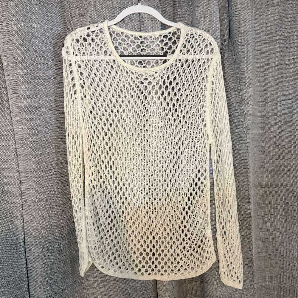 Cream Crochet Top